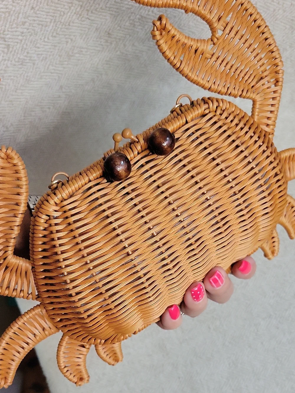 TOMMY BAHAMA Crab Wicker Crossbody Clutch Bag, Viral, Hard To Find - Picture 8 of 9